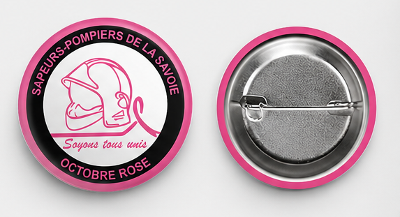 Badge Octobre Rose