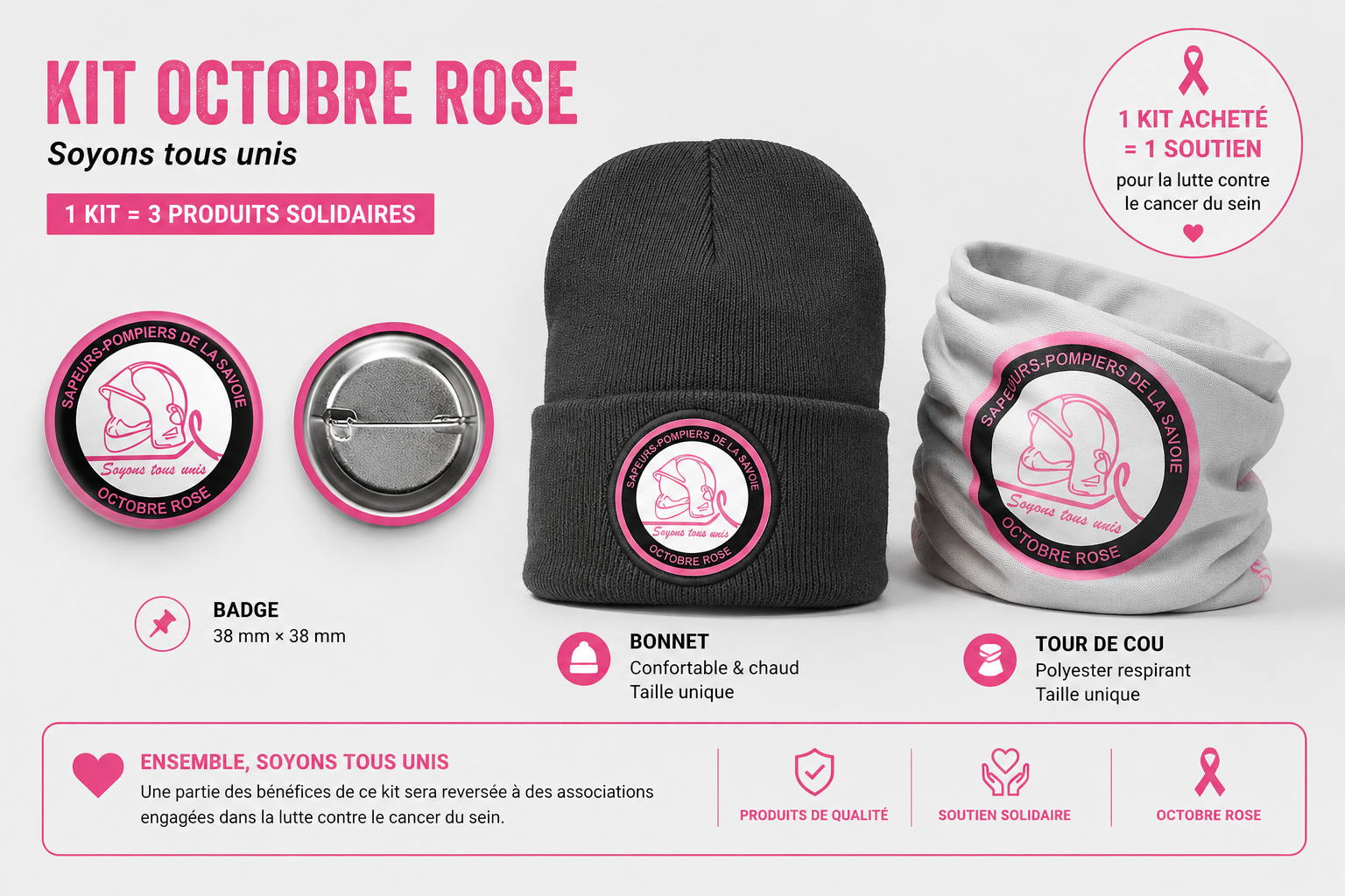 Kit complet Octobre Rose